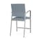 Lesro Newport Hip Chair Metal Frame, Silver, RS Rain Song Upholstery NP1161 - alternate 2